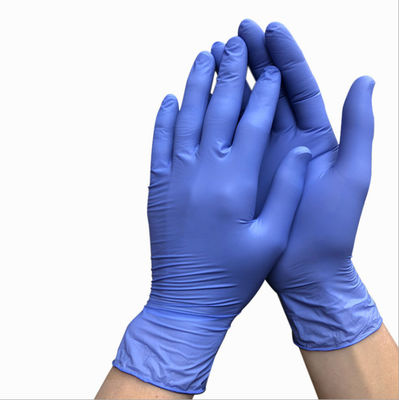 Non Medical AQL1.5 Disposable Nitrile Gloves Chemical Resistance