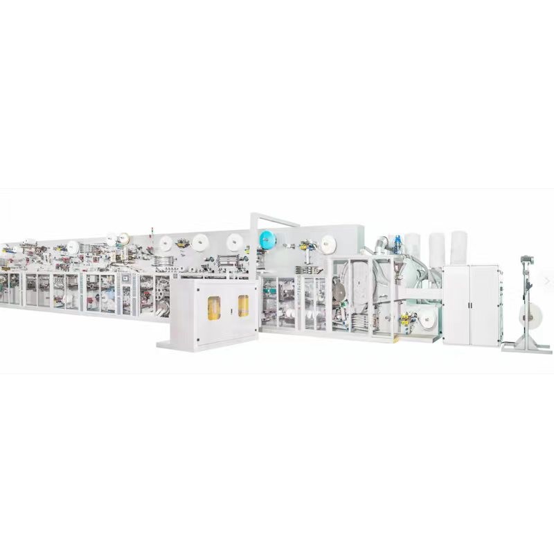 Full servo disposable baby diaper sanitary napkin lady pad making machine from China manufacturer
