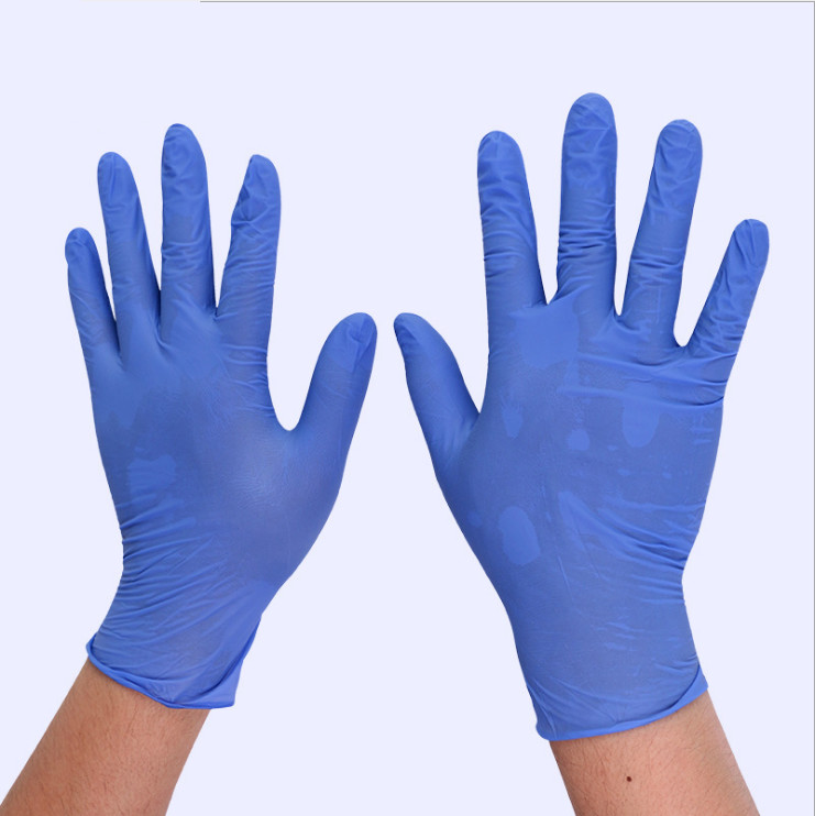 Non Medical AQL1.5 Disposable Nitrile Gloves Chemical Resistance