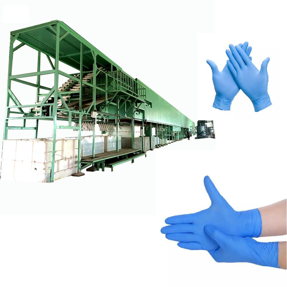 25m/Min TPU Nitrile Gloves Production Line , Glove Dipping Machine
